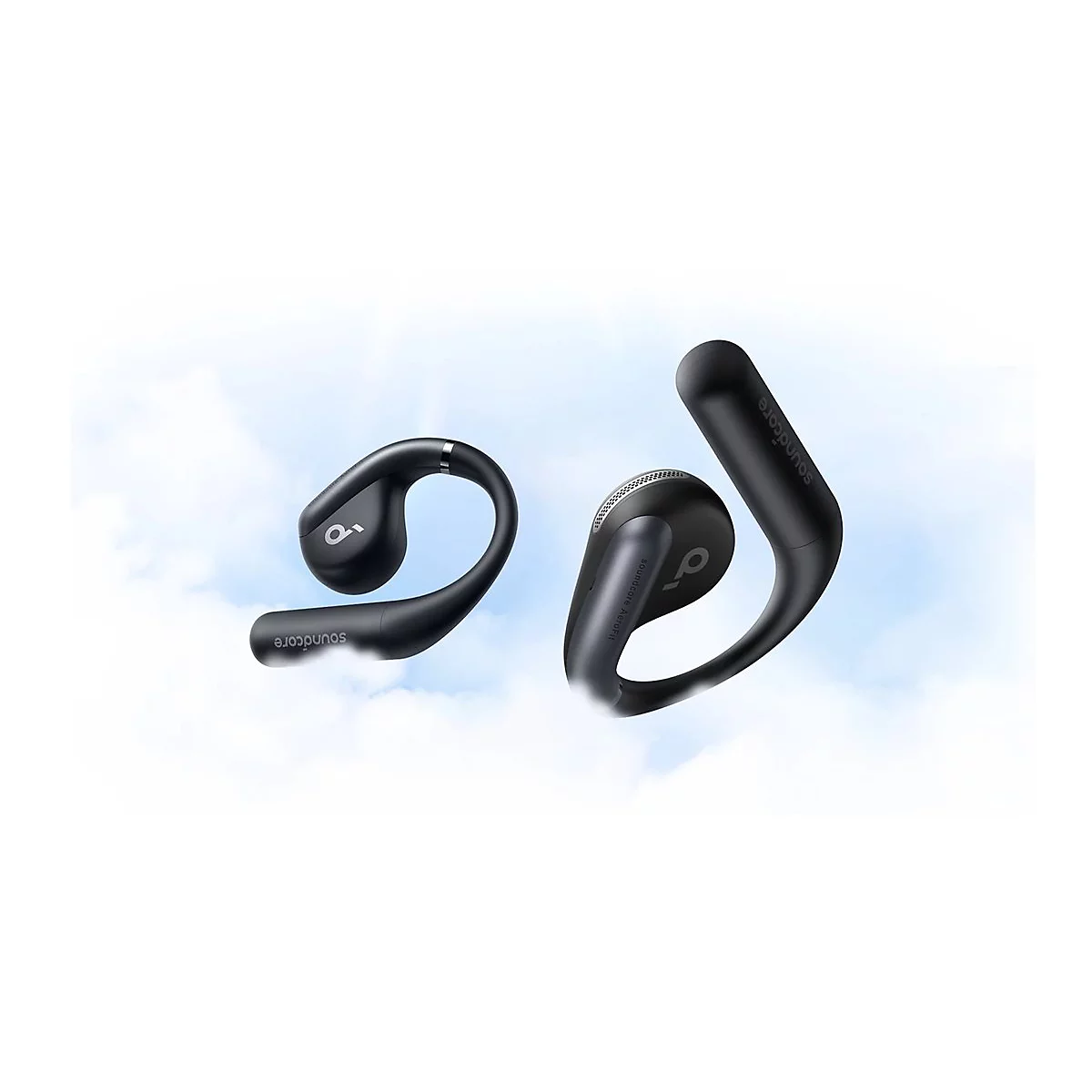Soundcore AeroFit - True Wireless-Kopfhörer mit Mikrofon - offenes Ohr - über dem Ohr angebracht - Bluetooth - Schwarz