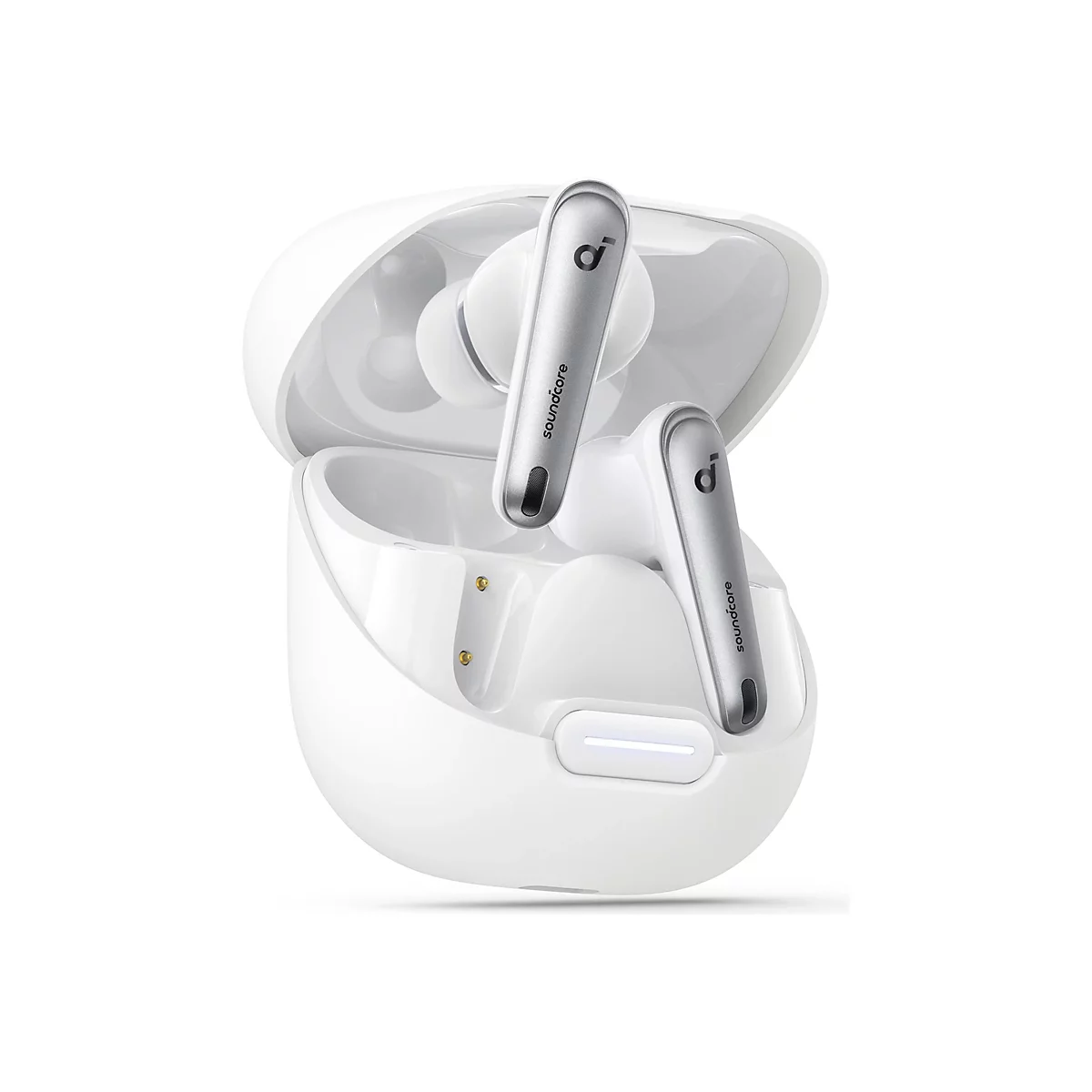 Soundcore Liberty 4 NC - True Wireless-Kopfhörer mit Mikrofon - im Ohr - Bluetooth - aktive Rauschunterdrückung - Klar Weiß