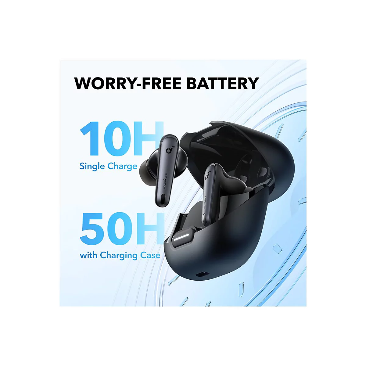 Soundcore Liberty 4 NC - True Wireless-Kopfhörer mit Mikrofon - im Ohr - Bluetooth - aktive Rauschunterdrückung - Velvet Black
