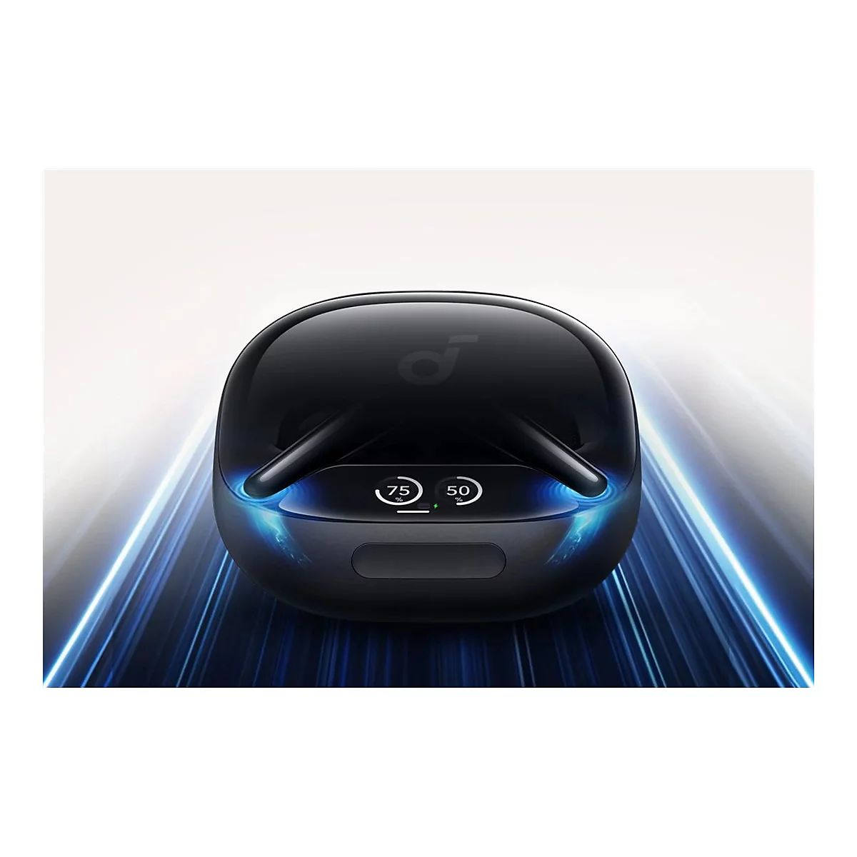 Soundcore Liberty 4 Pro - True Wireless-Kopfhörer mit Mikrofon - im Ohr - Bluetooth - aktive Rauschunterdrückung - glänzendes Schwarz