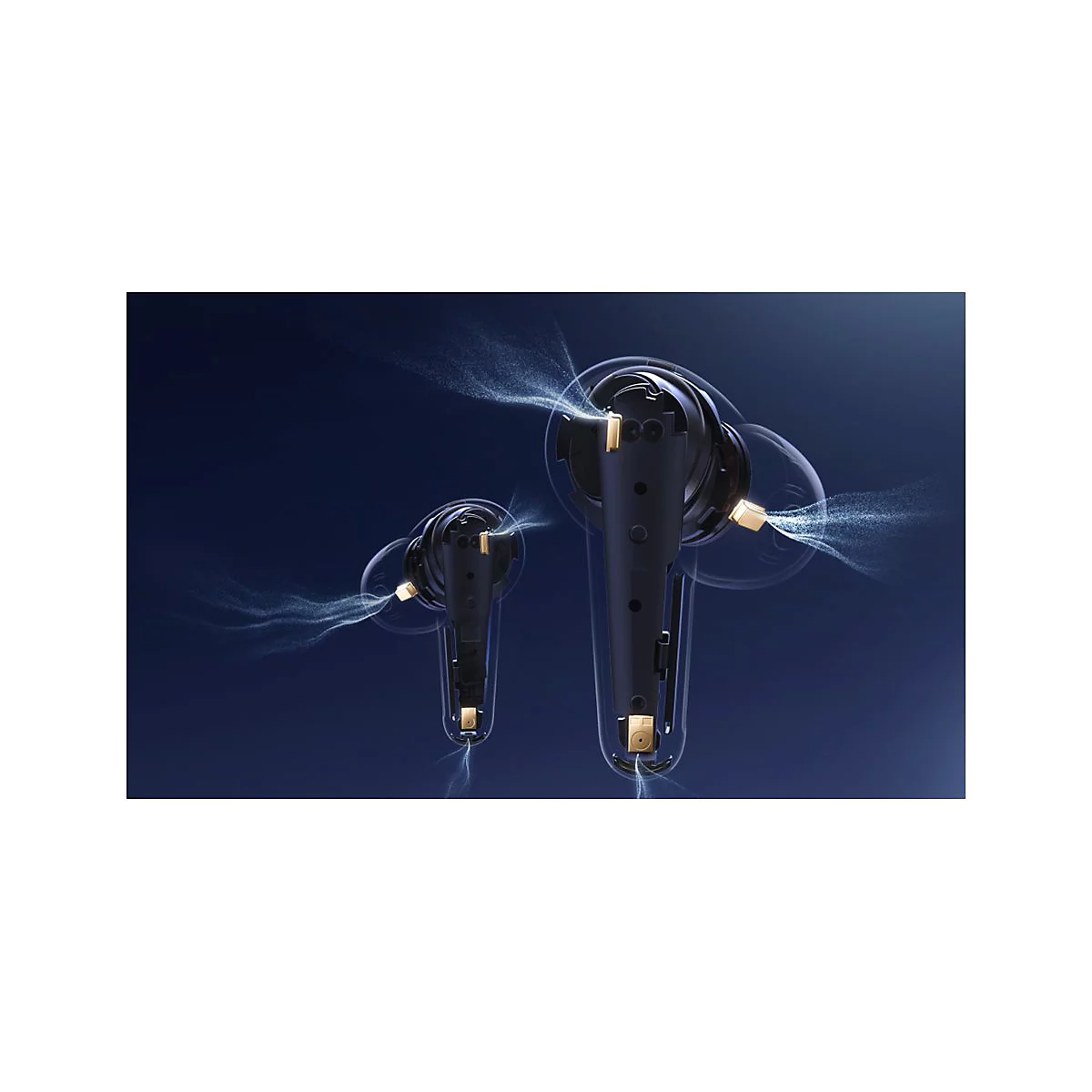 Soundcore Liberty 4 Pro - True Wireless-Kopfhörer mit Mikrofon - im Ohr - Bluetooth - aktive Rauschunterdrückung - glänzendes Schwarz