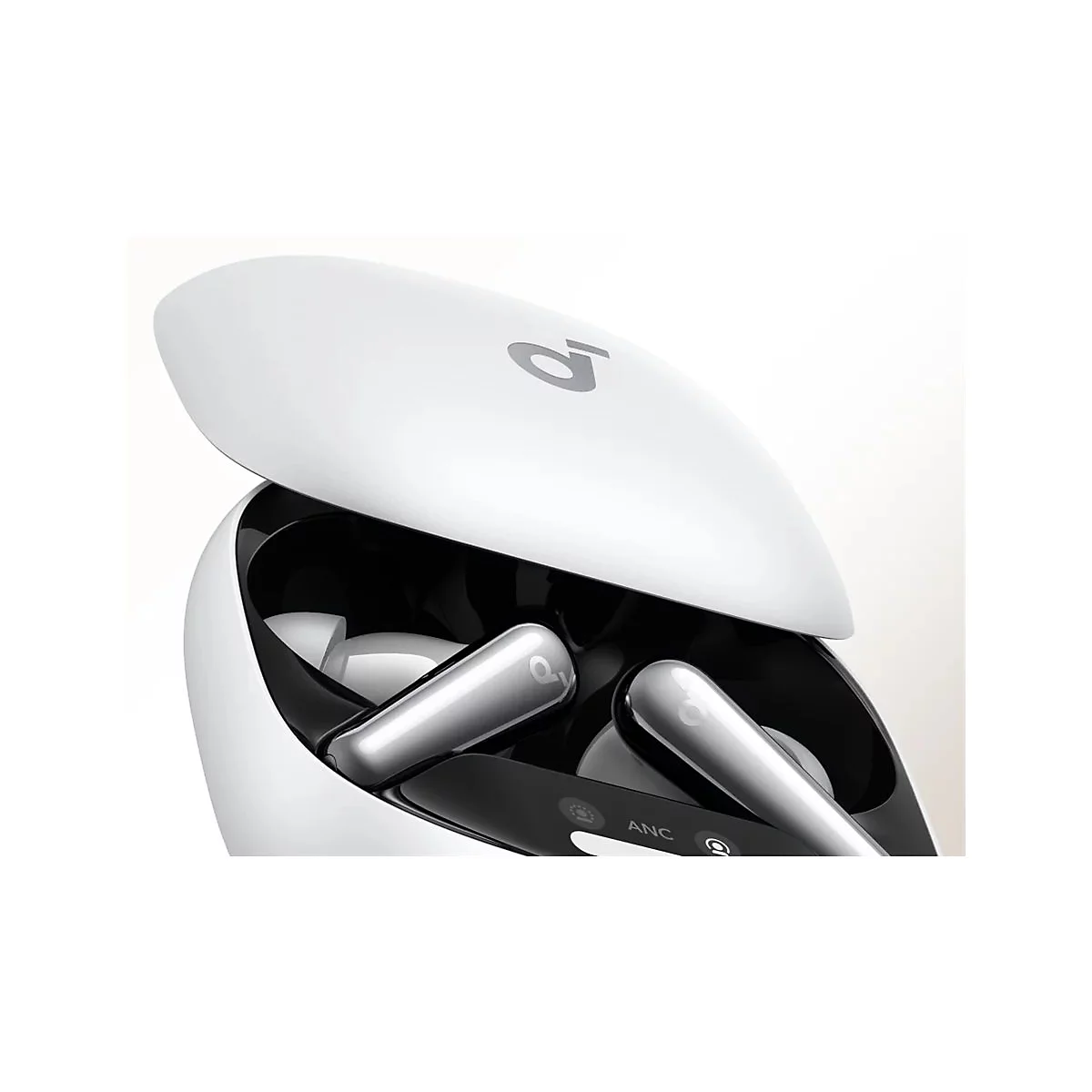 Soundcore Liberty 4 Pro - True Wireless-Kopfhörer mit Mikrofon - im Ohr - Bluetooth - aktive Rauschunterdrückung - weiß