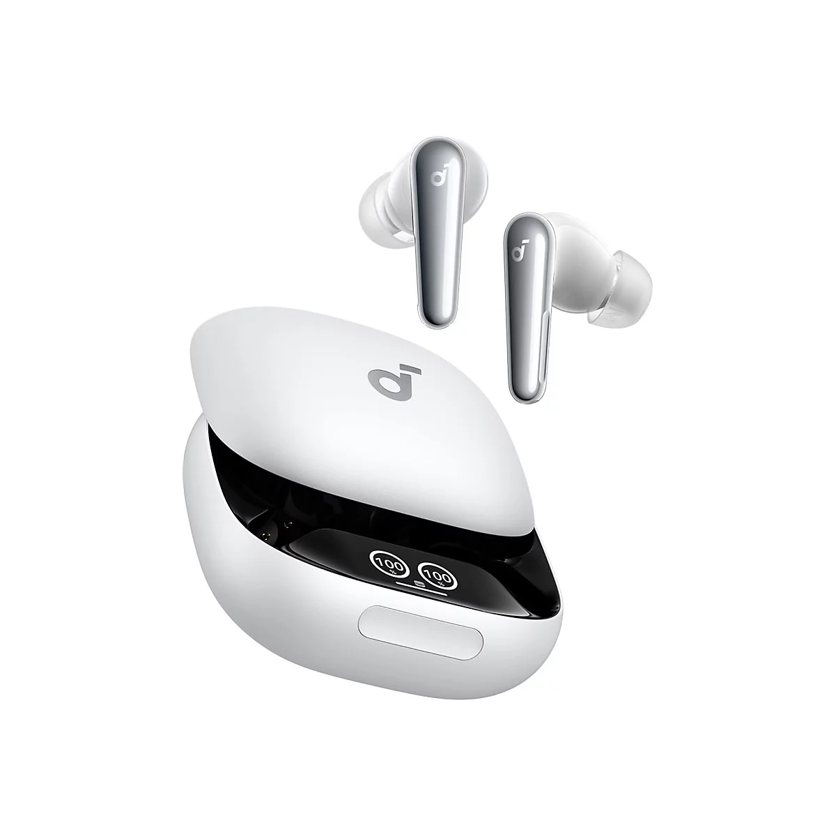 Soundcore Liberty 4 Pro - True Wireless-Kopfhörer mit Mikrofon - im Ohr - Bluetooth - aktive Rauschunterdrückung - weiß