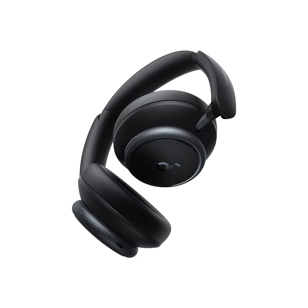 Schwarzer Over-Ear-KopfhÃ¶rer mit Anker-Logo. Ohrmuscheln und BÃ¼gel sind zu sehen.