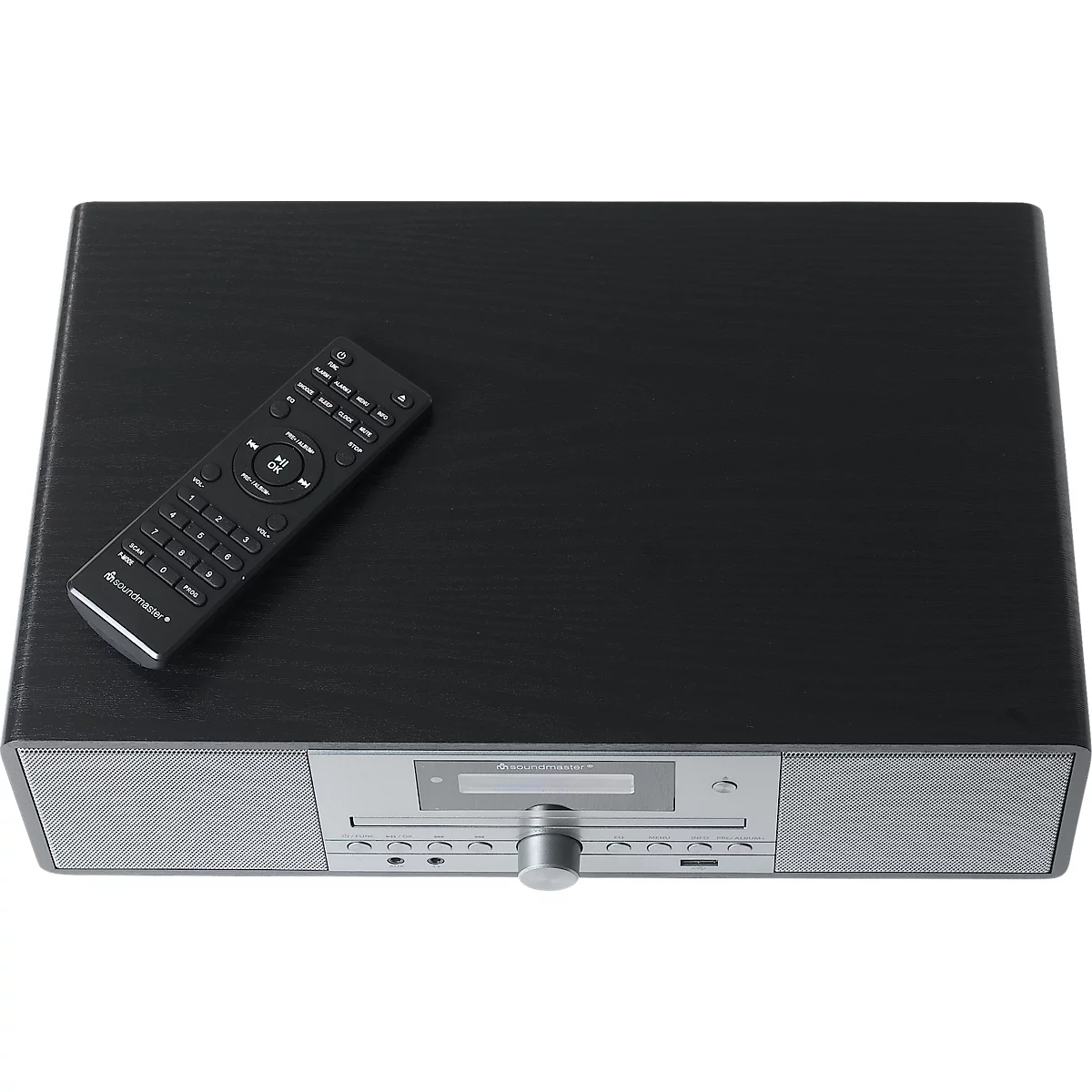 Soundmaster DAB+ Radio mit CD/MP3, USB, Bluetooth®, Weckfunktion, 2 x 10 W RMS, B 362 x T 230 x H 107 mm