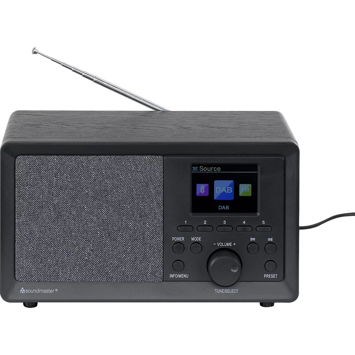 Soundmaster DAB+/UKW-PLL Radio DAB350SW, schwarz