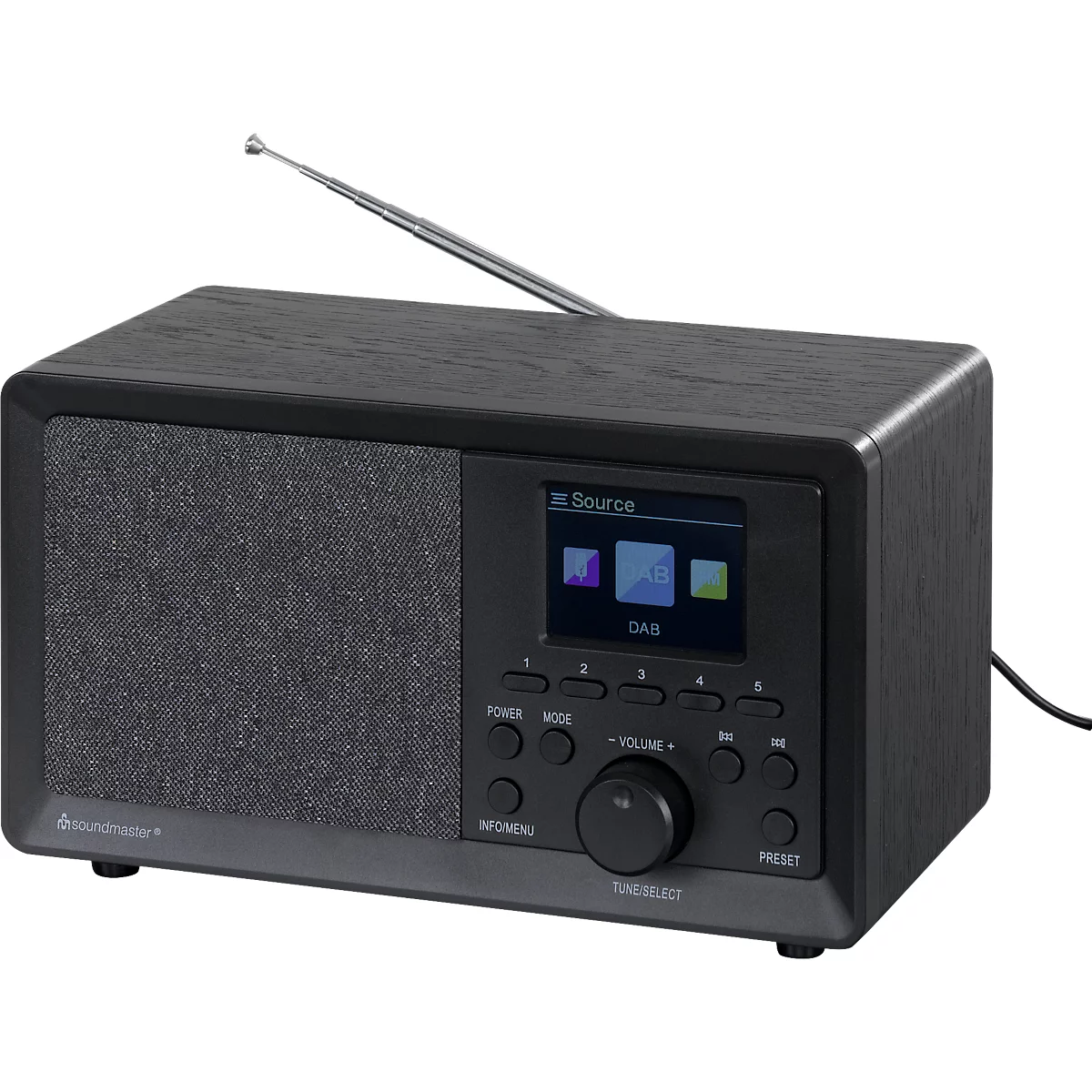 Soundmaster DAB+/UKW-PLL Radio DAB350SW, schwarz