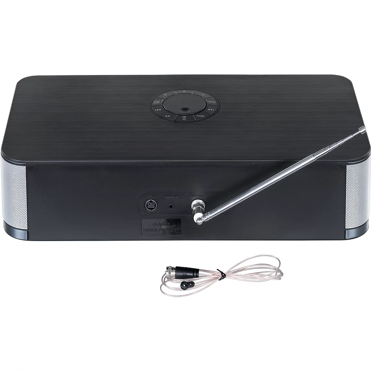 Soundmaster ICD2023SW Internet- Stereo Musikcenter mit WLAN-Internet/DAB+/UKW-Radio, CD/MP3, USB, Bluetooth®, LED Ambientebeleuchtung, APP-Steuerung