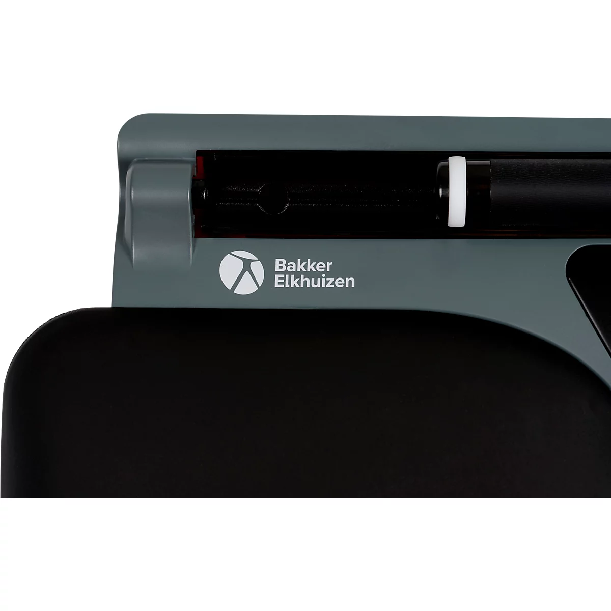 Souris BakkerElkhuizen ErgoSlider+, centrale, ergonomique, filaire, barre de défilement, 4 boutons, USB-A/USB-C, gris-noir