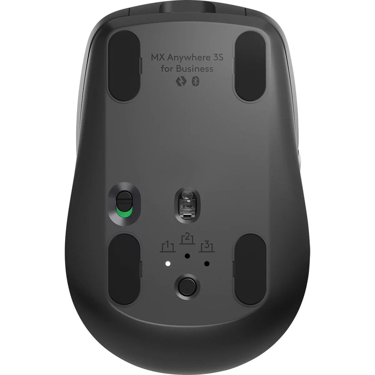 Souris Logitech MX Anywhere, sans fil, 8000 ppp, ergonomique, pour droitiers, Bluetooth/2,4 GHz, graphite