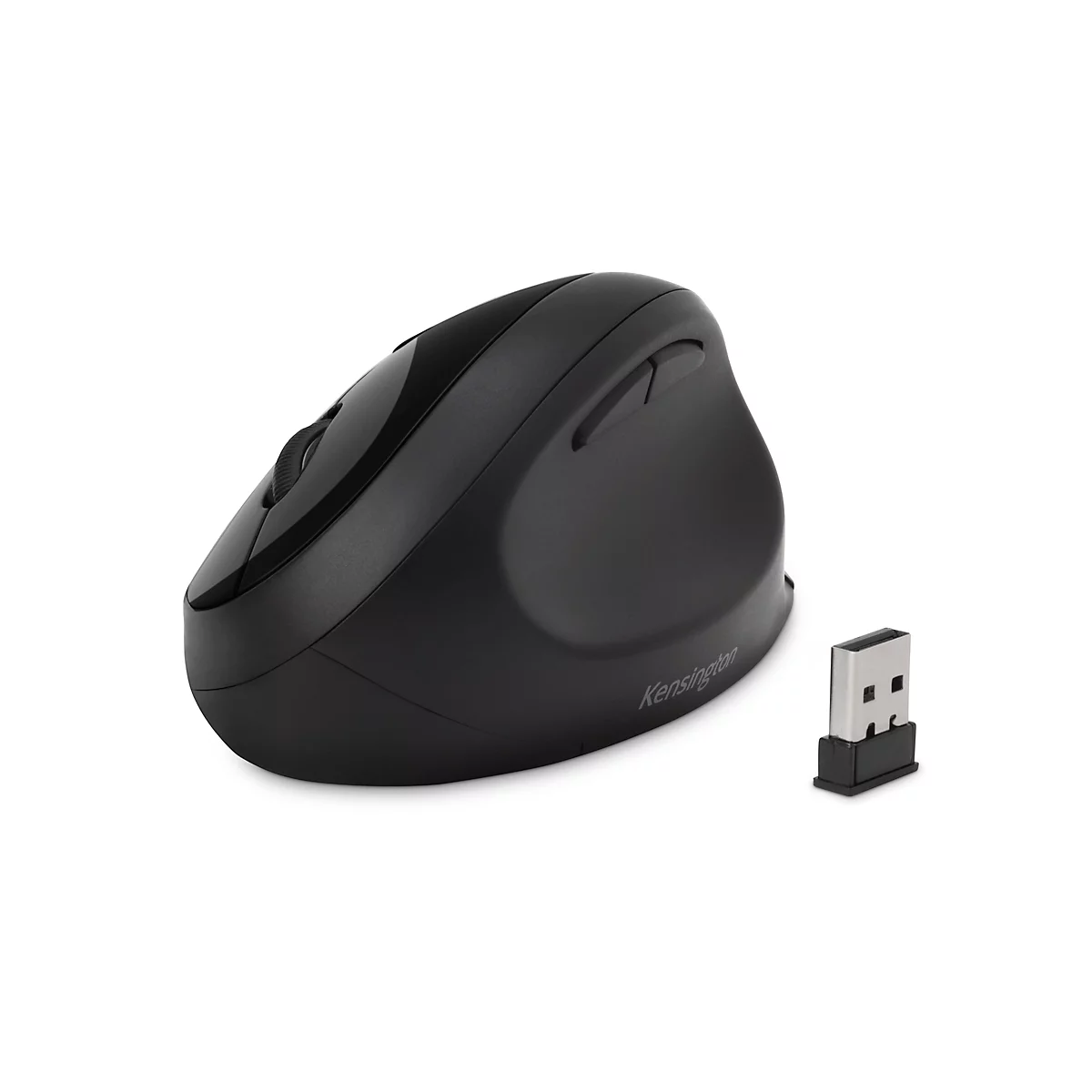 Souris sans fil Kensington Pro Fit Ergo, double connexion sans fil, 5 boutons, mode économie d'énergie, noir