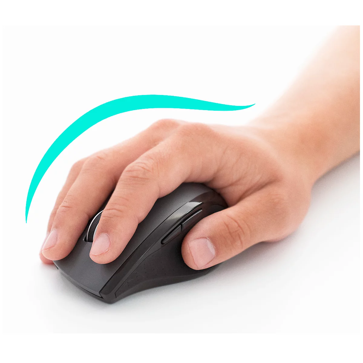Souris sans fil Logitech Marathon M705, pour droitiers, ergonomique, 7 boutons et molette de défilement, 1000 dpi, jusqu'à 10 m, avec récepteur Unifying et piles, noir