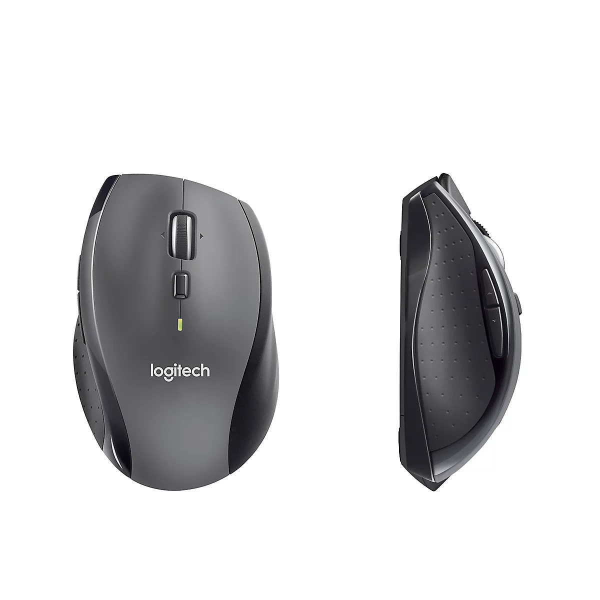 Souris sans fil Logitech Marathon M705, pour droitiers, ergonomique, 7 boutons et molette de défilement, 1000 dpi, jusqu'à 10 m, avec récepteur Unifying et piles, noir