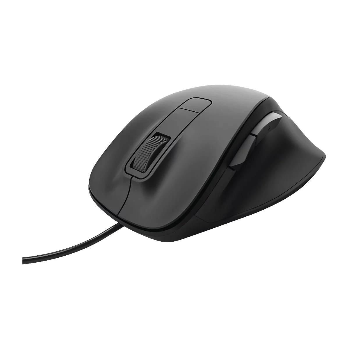 Souris USB hama MC-500, filaire, pour droitiers, 6 boutons et molette de défilement, 800-1600 dpi, noir