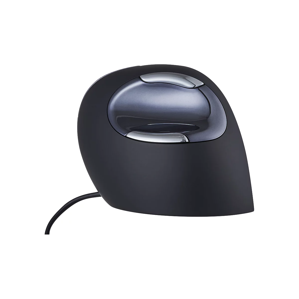 Souris verticale Evoluent D BakkerElkhuizen, ergonomique, USB, 5 boutons mollette de défilement incluse, chromé