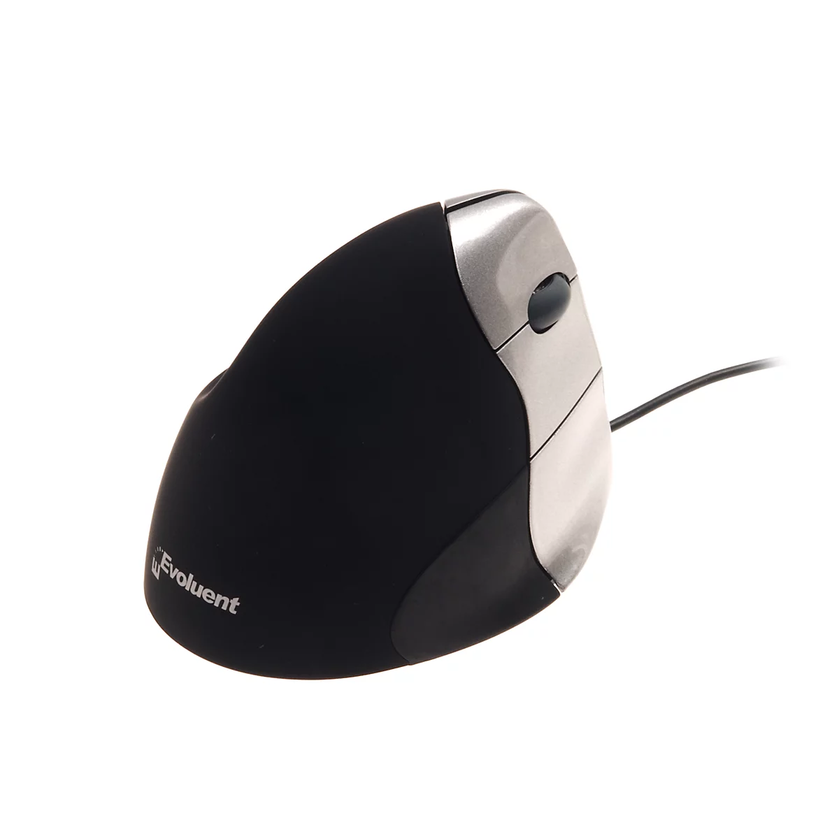 Souris verticale Evoluent Standard, modèle pour droitiers, souris 3 touches mollette de défilement, câble,