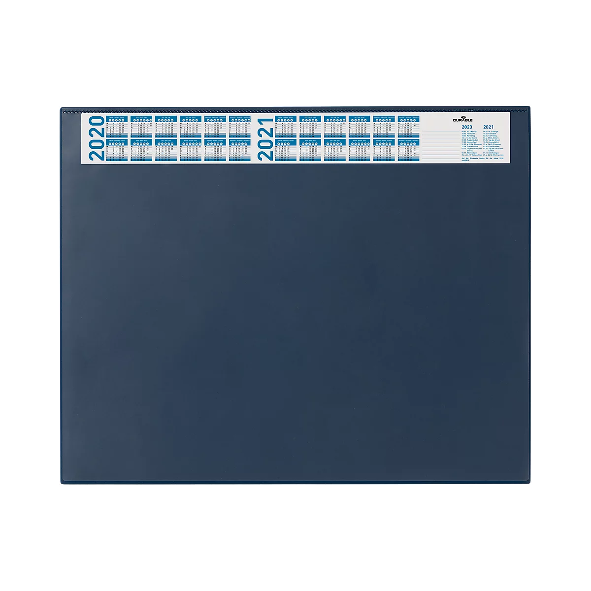 Sous-main avec calendrier, bleu