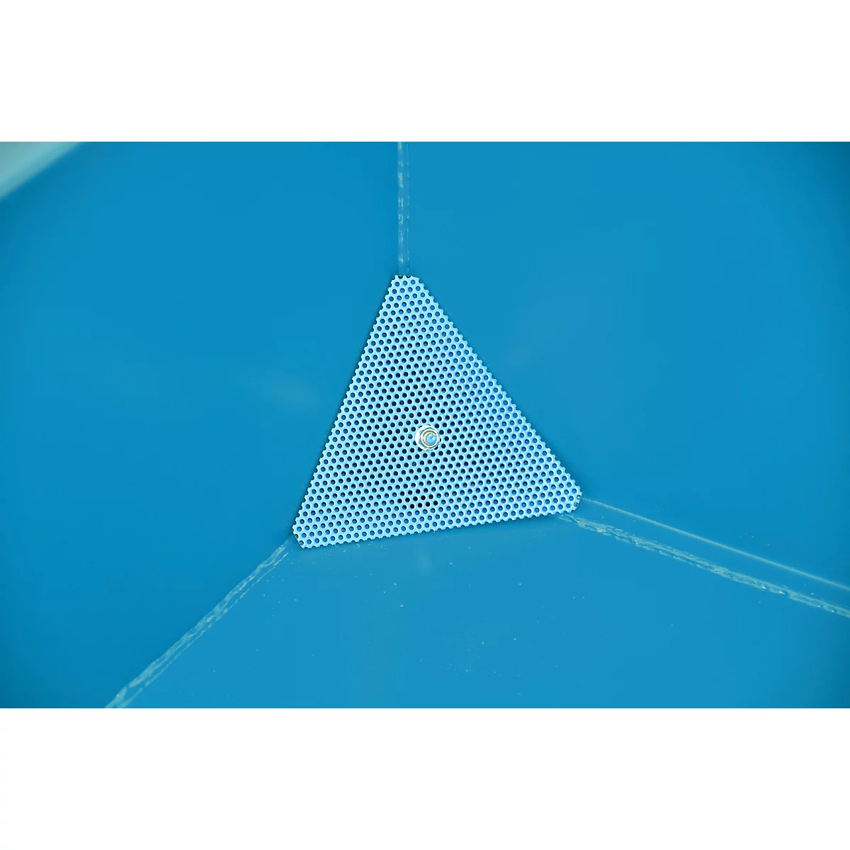 Spaanbak Bauer SMGU 230, olie- & waterdicht gelast, 230 l, blauw