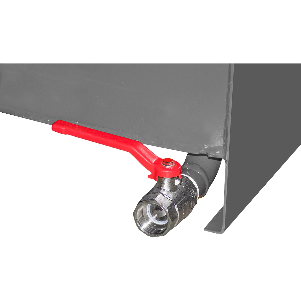 Spaanbak Bauer SMGU 230, olie- & waterdicht gelast, 230 l, grijs