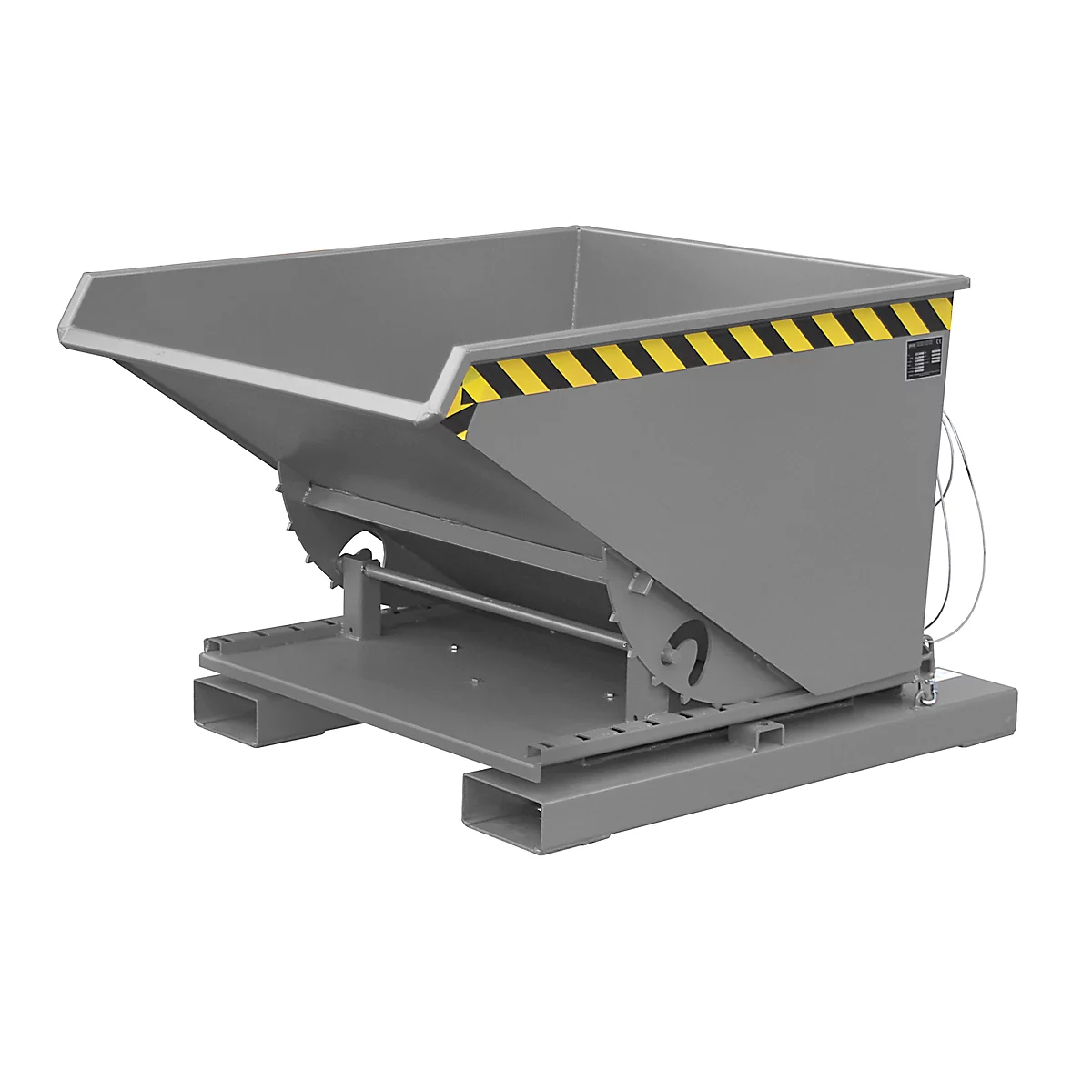 Spaanbak voor hefwagen, type S3S 600, grijs RAL 7005