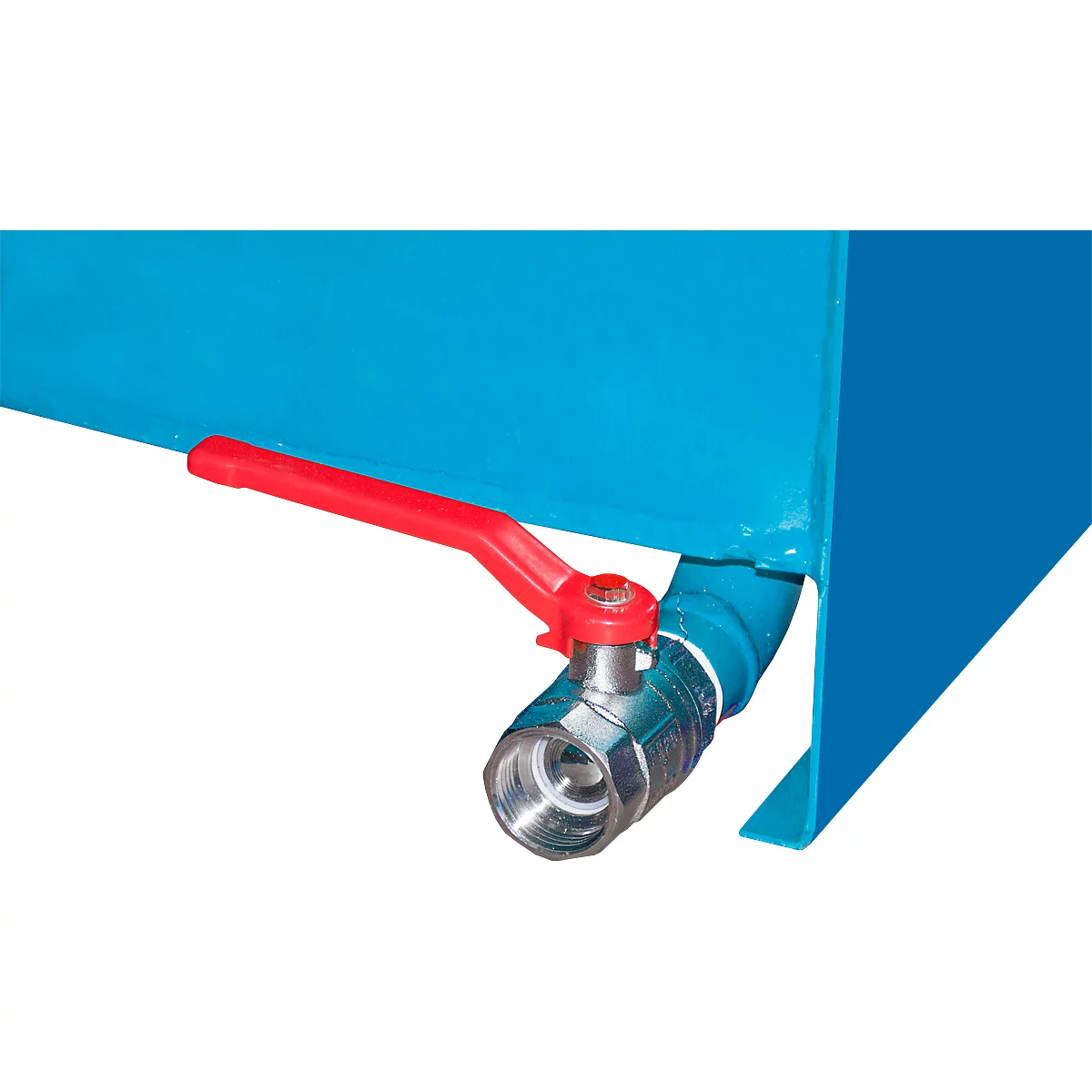 Späne-Behälter Bauer SMGU 230, öl- & wasserdicht verschweißt, 230 l, blau
