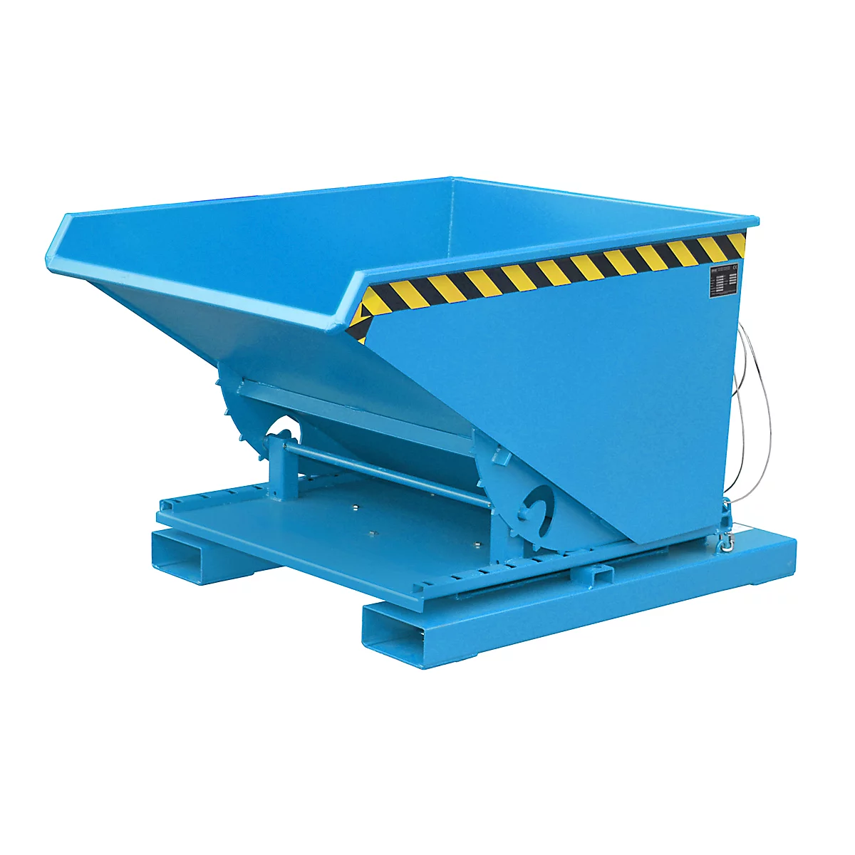 Spänebehälter für Gabelstapler, Typ S3S 600, blau RAL 5012