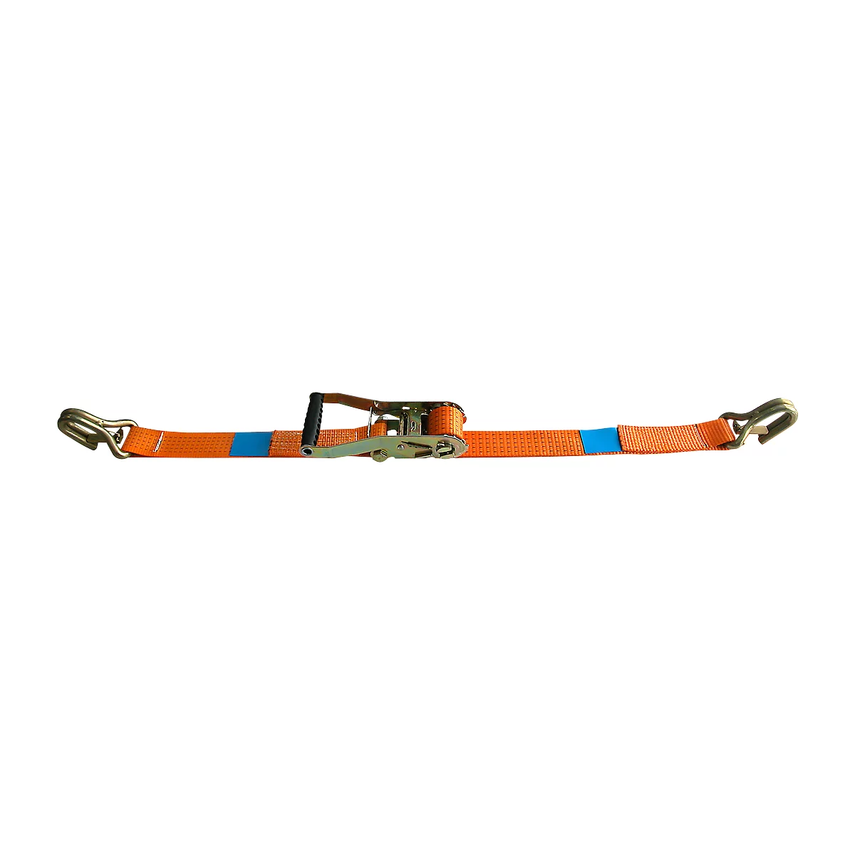 Spanband met ratel, 50 mm, 2-delig, met karabijnhaak, 8 m
