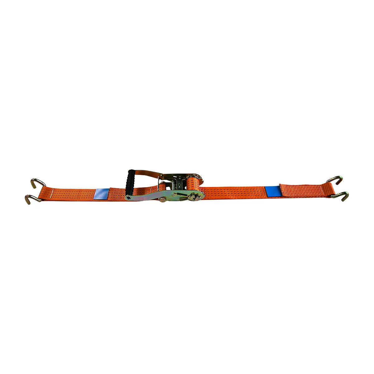 Spanband met ratel, 50 mm, 2-delig, met klauwhaken, 8 m