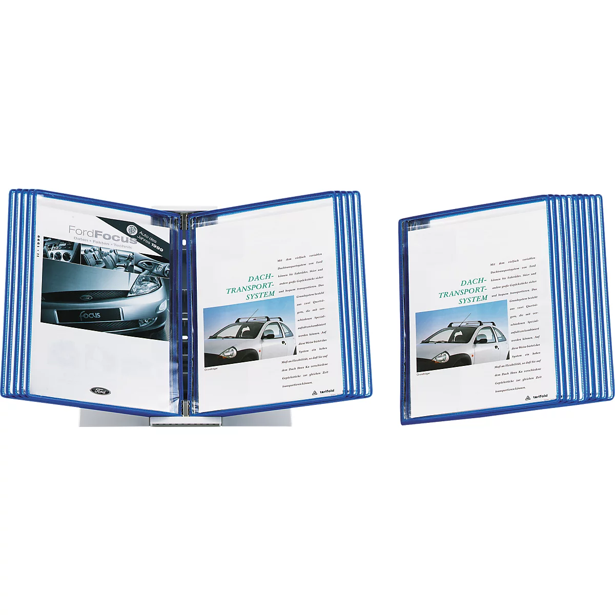 Spar-Set, Tischständer, m. 20 blauen Tafeln