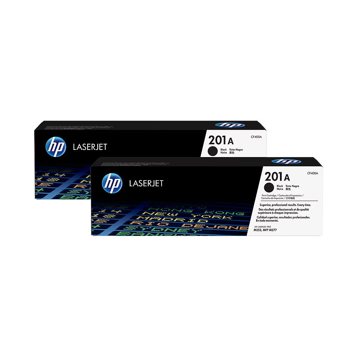 Sparpaket 2 x HP 201A CF400A Tonermodul schwarz, original