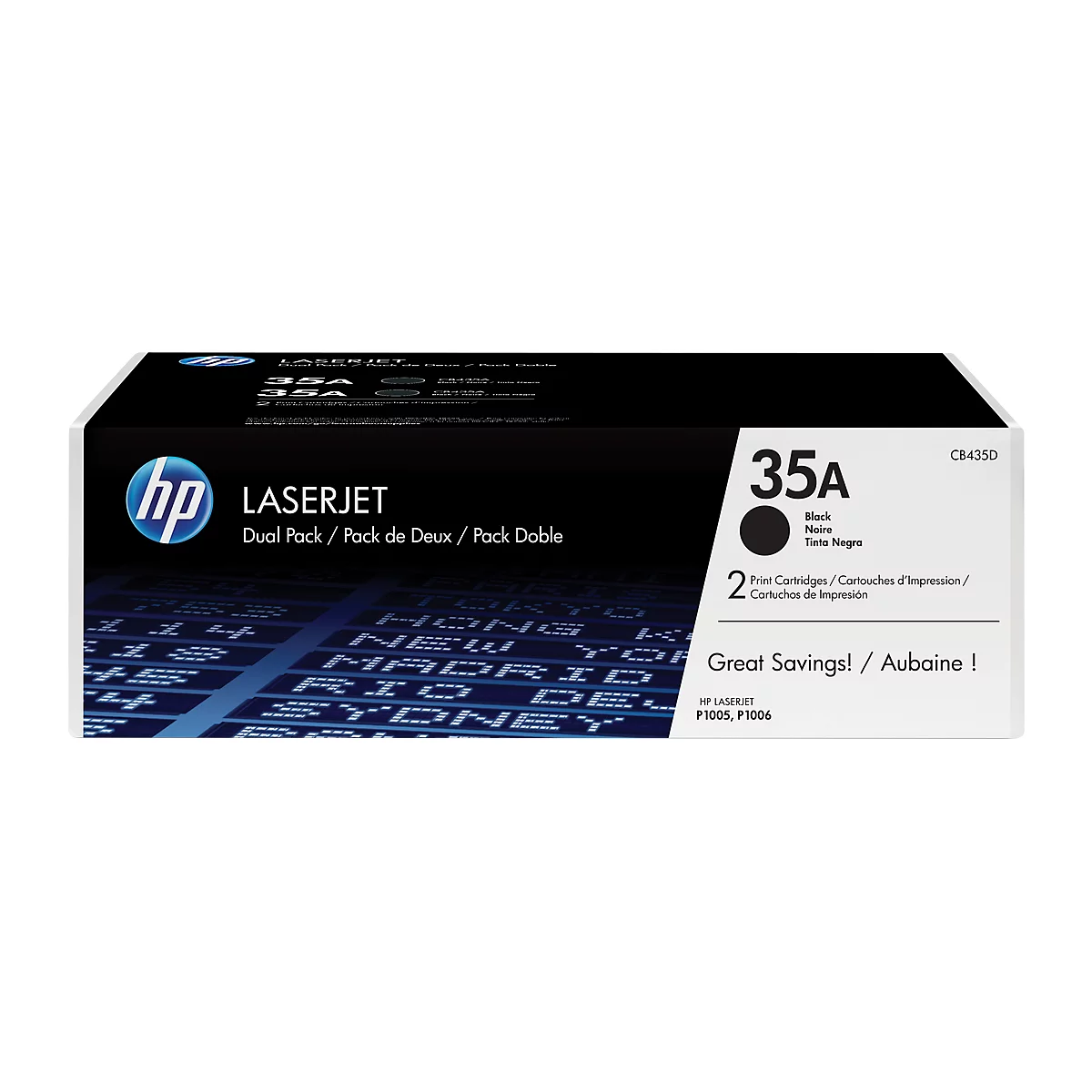 Sparpaket 2 x HP LaserJet CB435AD Toner schwarz, original