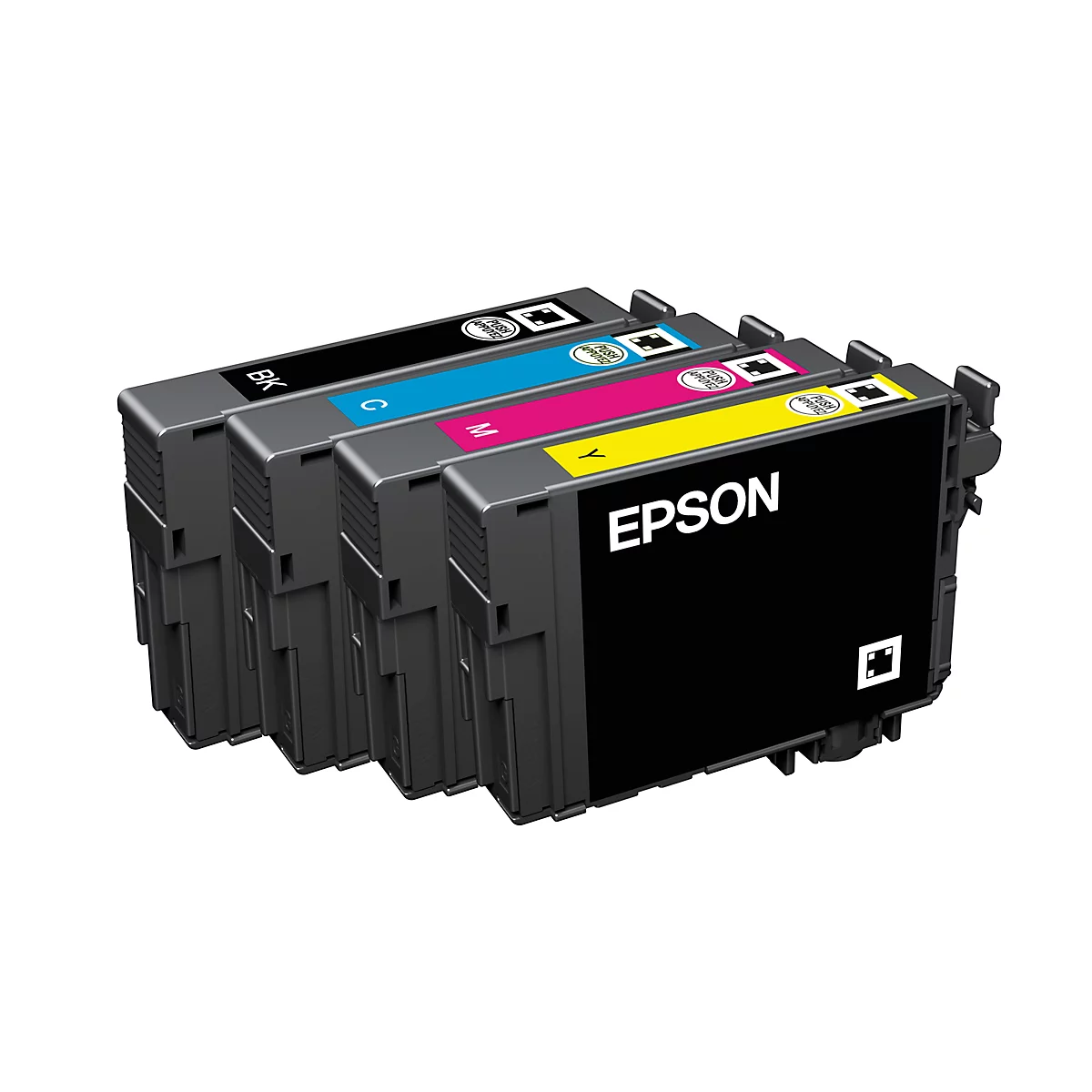 Sparpaket 4 Stück Epson Tintenpatronen C13T18064 schwarz, cyan, magenta, gelb, original