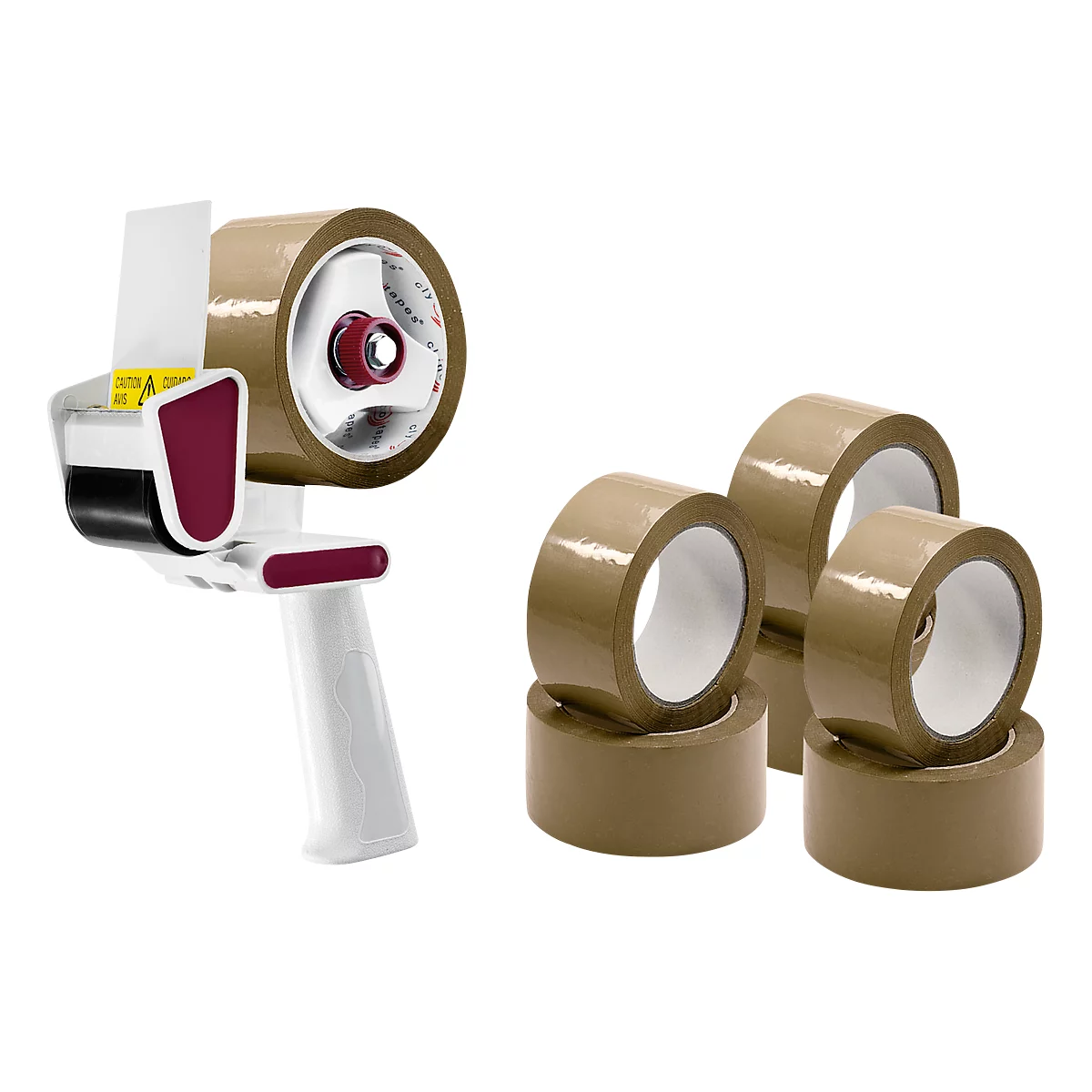Sparpaket Packbandabroller, braun
