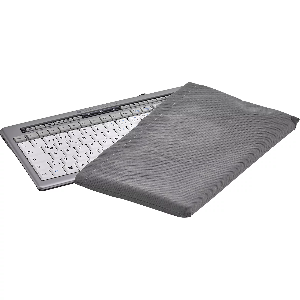 Sparset BakkerElkhuizen Home Working Kit, 4-teilig, Laptophalter, Tastatur, QWERTZ, Vertikalmaus und gratis Mauspad