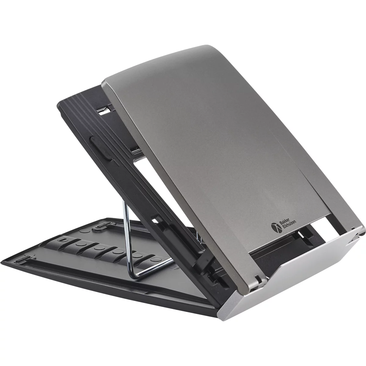 Sparset BakkerElkhuizen Home Working Kit, 4-teilig, Laptophalter, Tastatur, QWERTZ, Vertikalmaus und gratis Mauspad