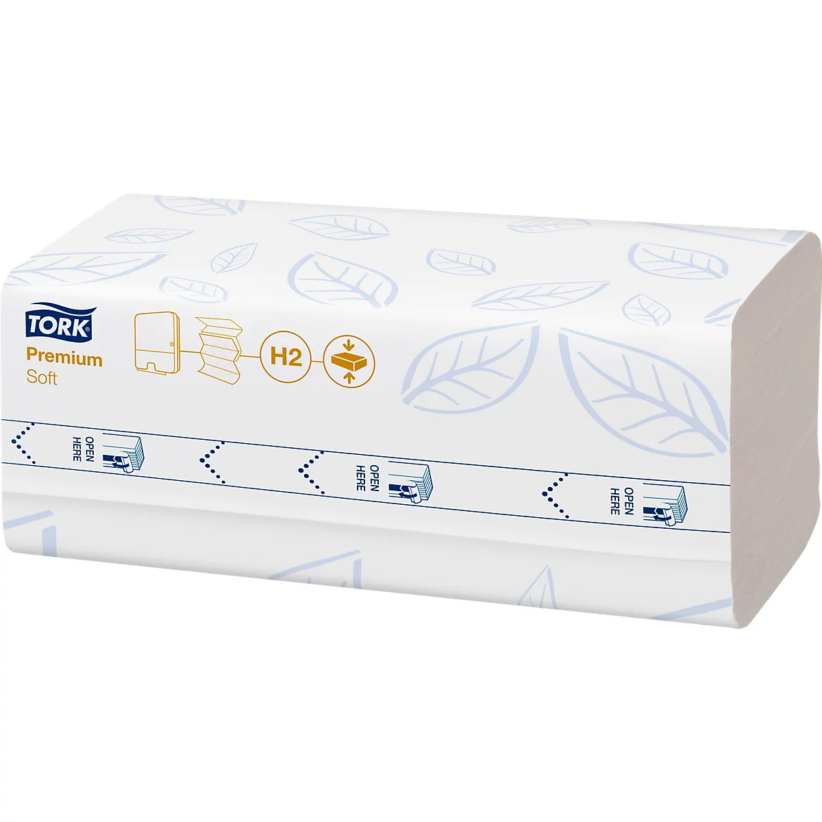 Sparset Falthandtücher Tork® Xpress® Compressed 100888, 2-lagig, 6120 Tücher, weiß + Xpress® Multifold-Handtuchspender ImageLine 552000, weiß