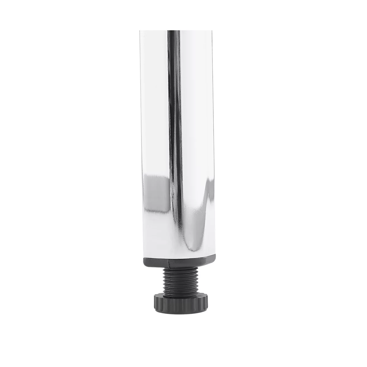 Sparset Freischwinger ISO Swing, stapelbar, Bezug schwarz, Sitzmaße B 430 x T 420 x H 470 mm, 6 Stück + Konferenztisch, lichtgrau, B 1600 x T 800 x H 720 mm