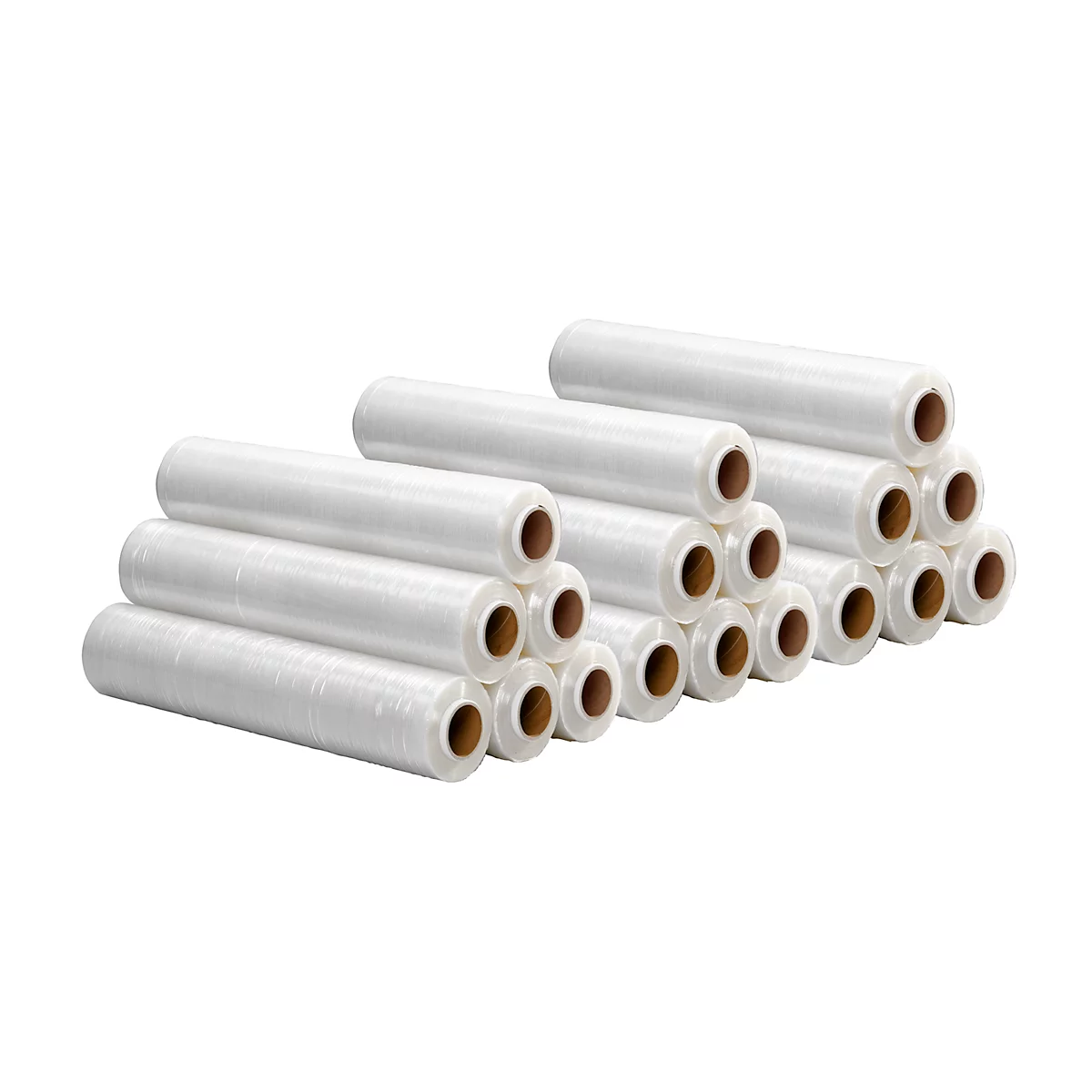 Sparset Stretchfolie, 500 mm x 300 m, transparent, Stärke 20 my, 18 Rollen