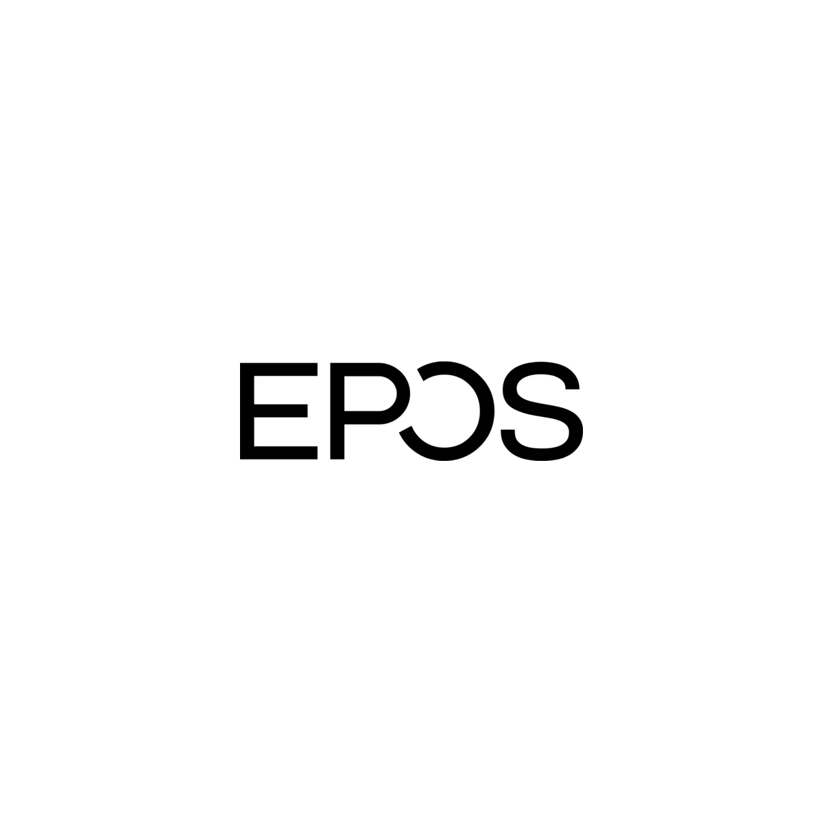 Schwarzes EPOS-Logo in fetter Schrift.