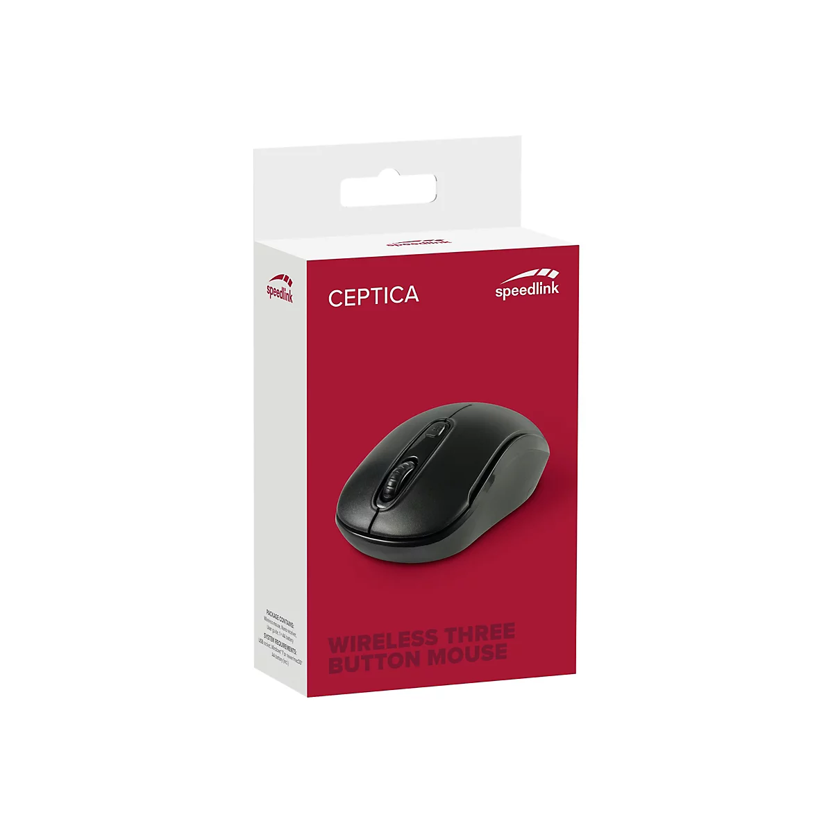 SPEEDLINK Ceptica - Maus - rechts- und linkshändig - 3 Tasten - kabellos - 2.4 GHz