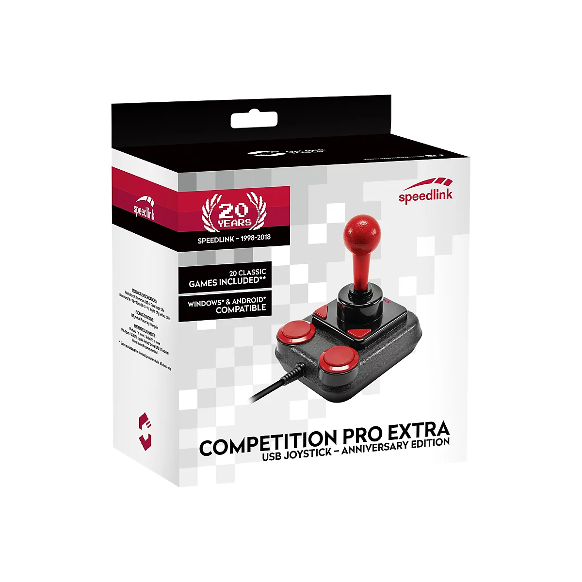 SPEEDLINK Competition Pro Extra - Anniversary Edition - Joystick - 4 Tasten - kabelgebunden