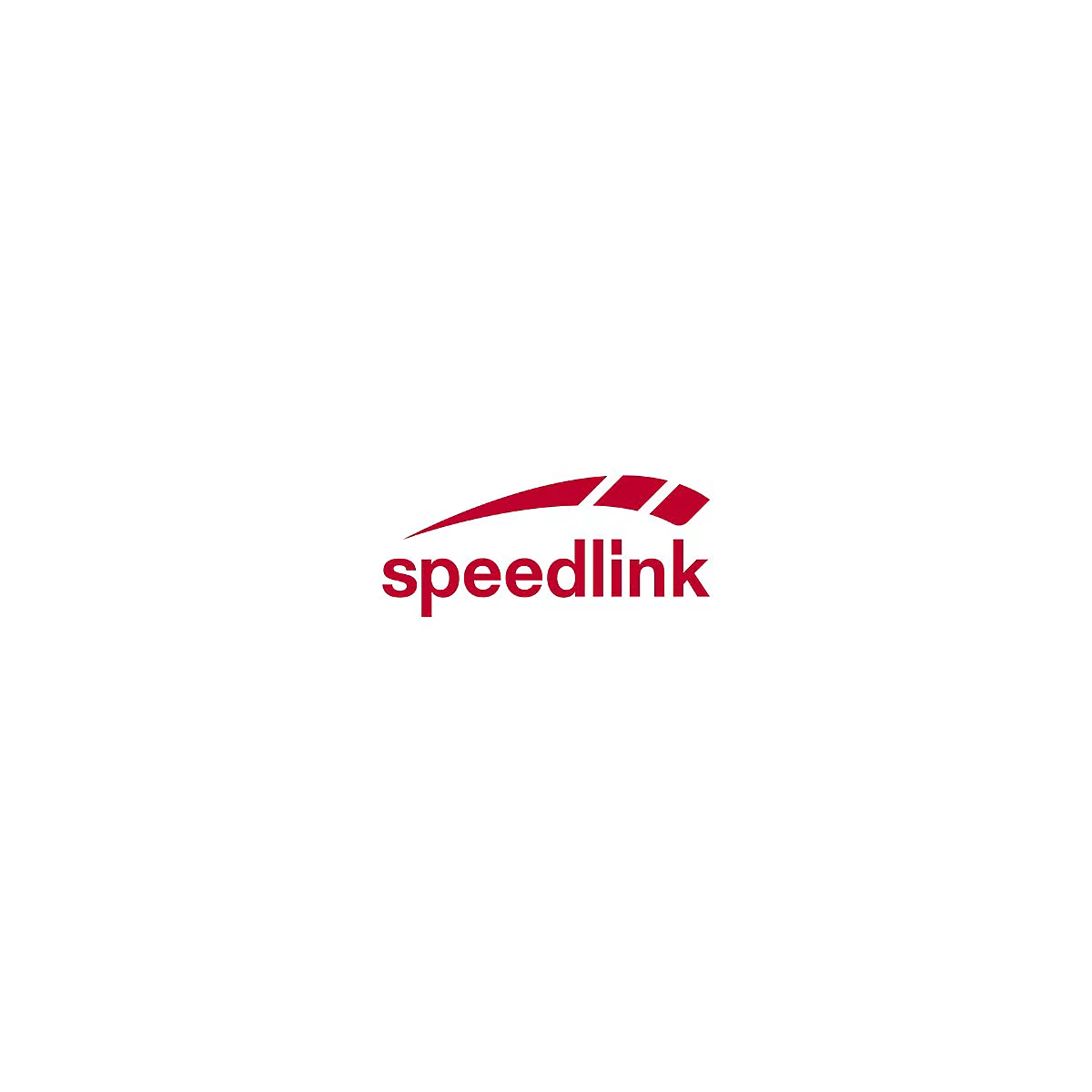 Rotes Speedlink-Logo auf weißem Hintergrund.