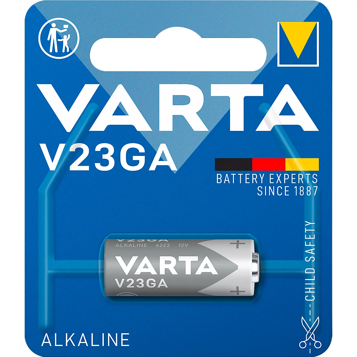 Spezial-Batterie VARTA ALKALINE V23GA, 50mAh, 12 V, 1 Stück