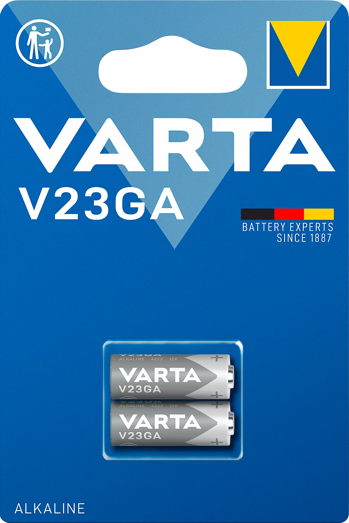 Spezial-Batterie VARTA ALKALINE V23GA, 50mAh, 12 V, 2 Stück