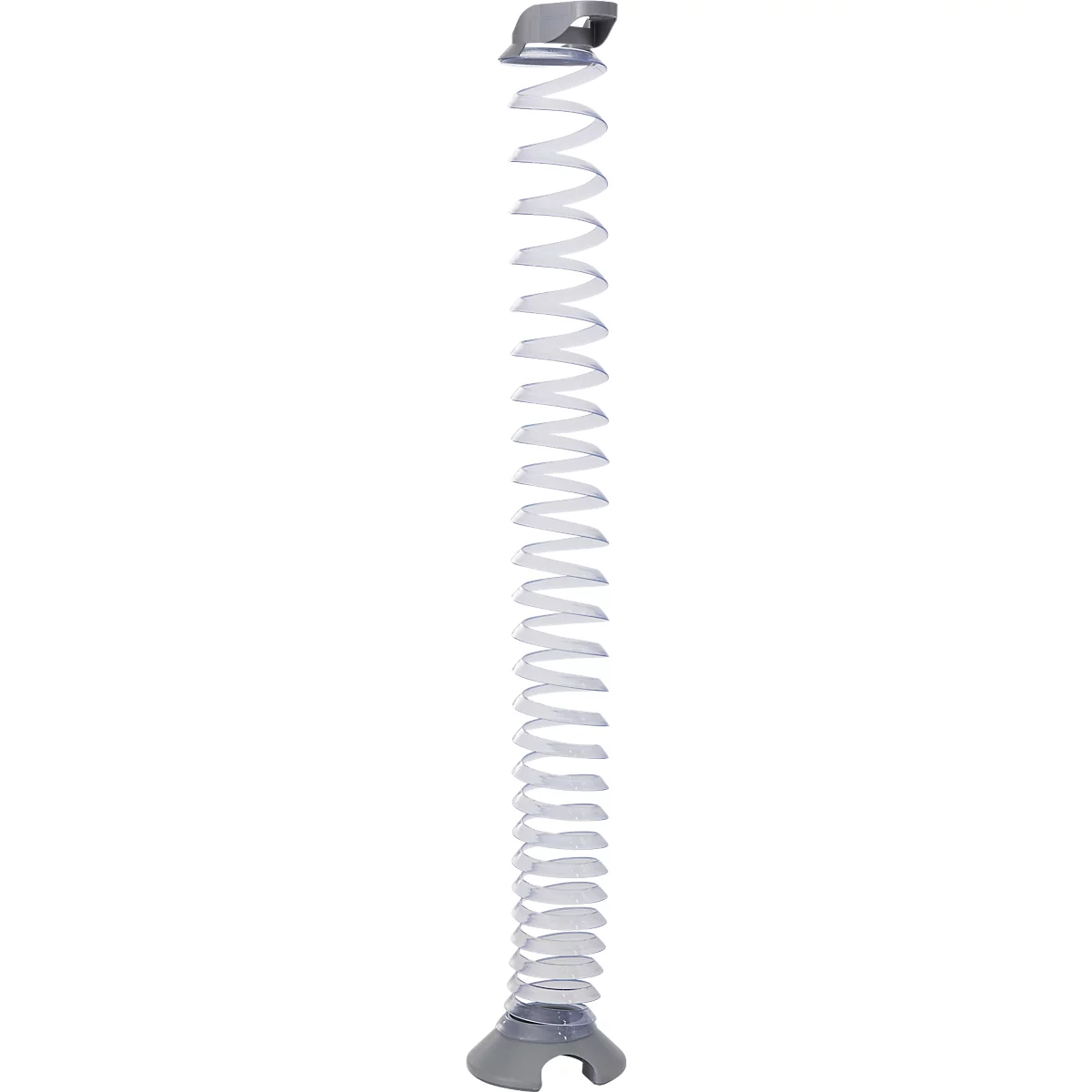 Spirale pour câbles, hauteur d'extension 1300 mm, Ø 90 mm, vertical jusqu'au sol, universel, plastique, transparent