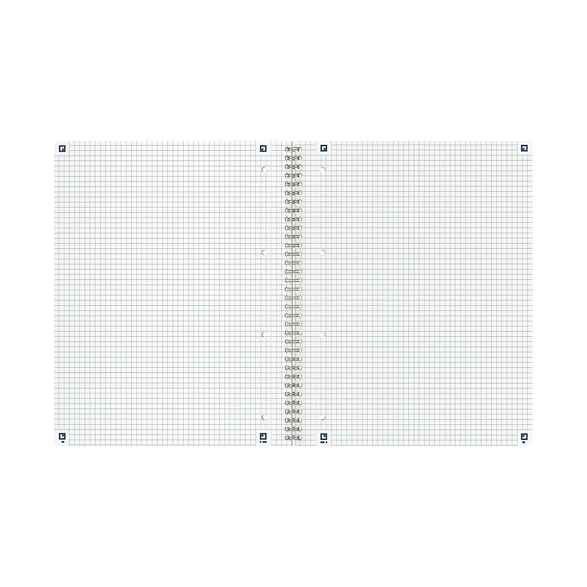 Spiralheft Oxford Origins, 70 Blatt, Optik Paper®, DIN A4+, kariert, doppelspiral, 90 g/m², schwarz