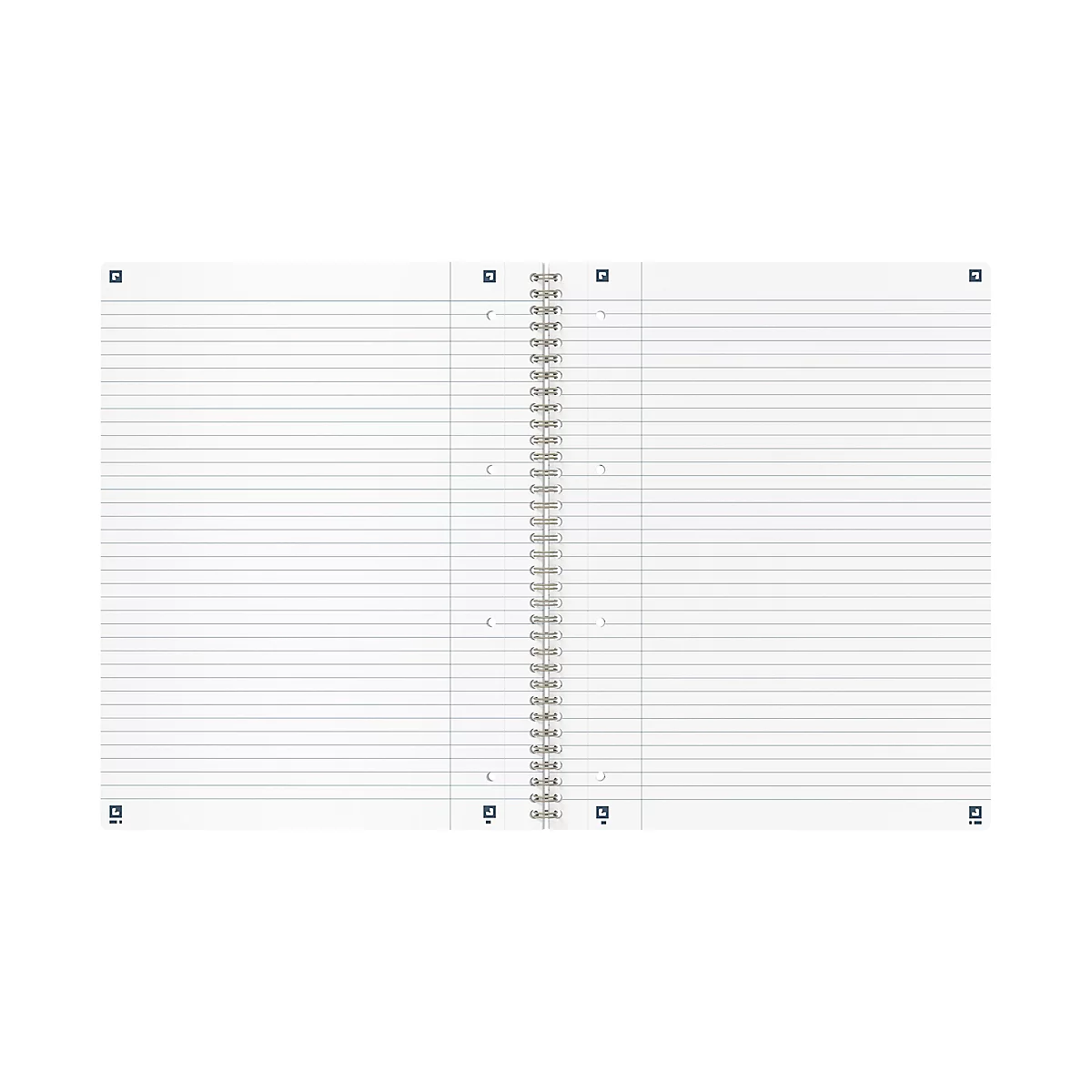 Spiralheft Oxford Origins, 70 Blatt, Optik Paper®, DIN A4+, liniert, Rand links, doppelspiral, 90 g/m², beige