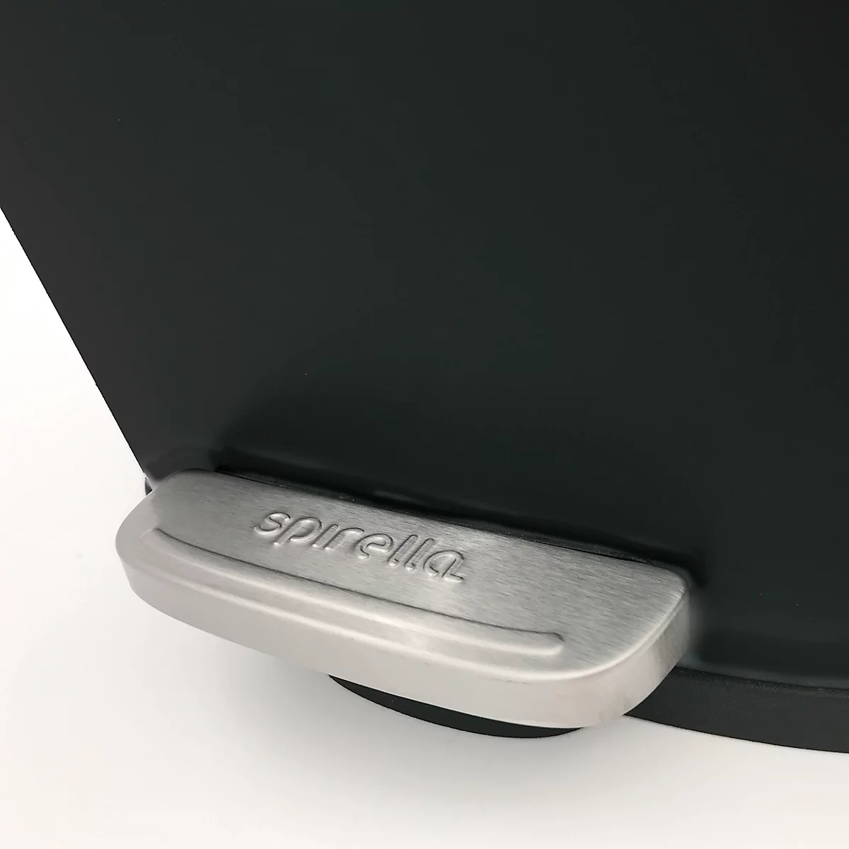 SPIRELLA Poubelle à pédale AKIRA, 30 litres, mécanisme à pédale, L 343 x l 235 x H 629 mm, noir