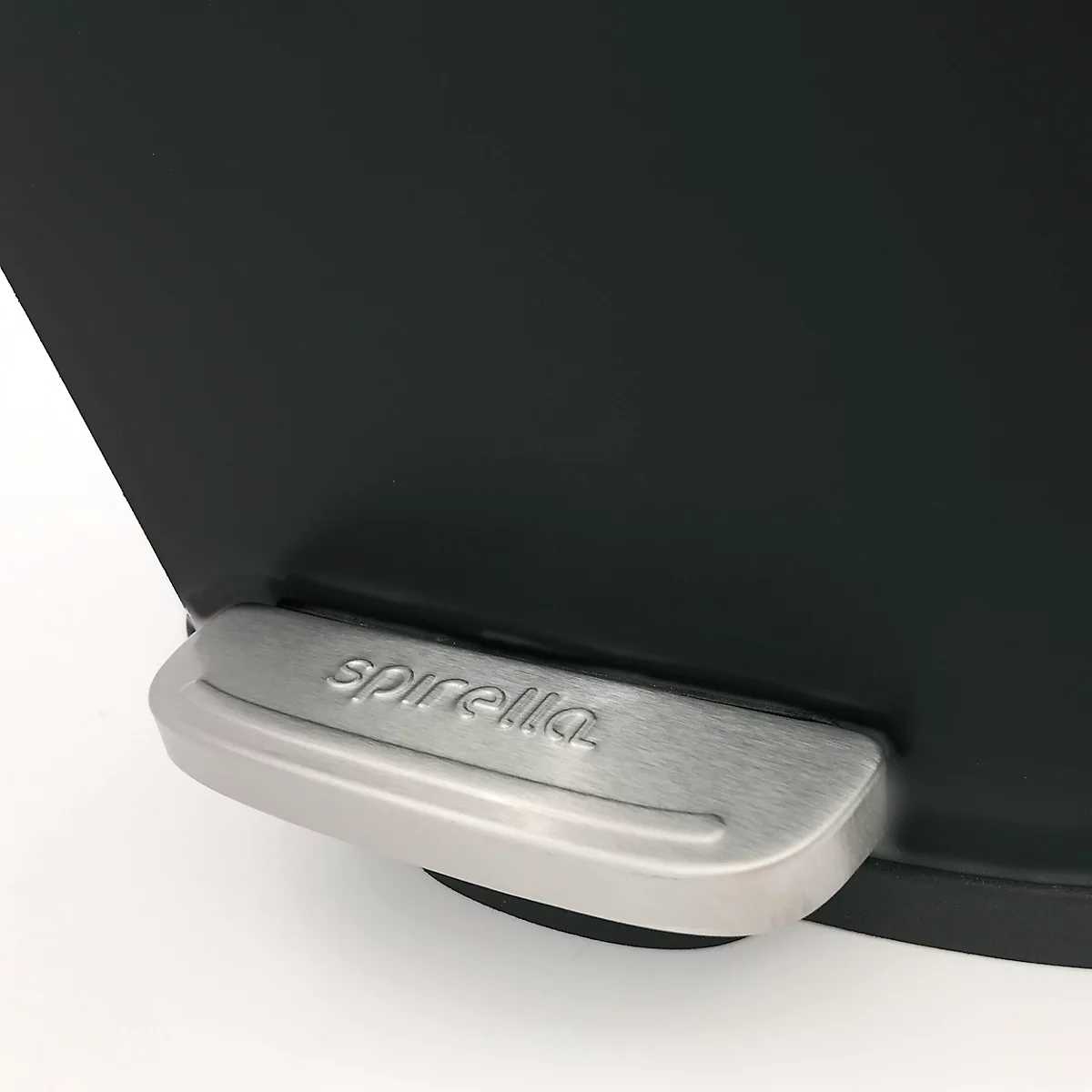 SPIRELLA Poubelle à pédale AKIRA, 50 litres, mécanisme à pédale, L 297 x L 427 x H 643 mm, noir