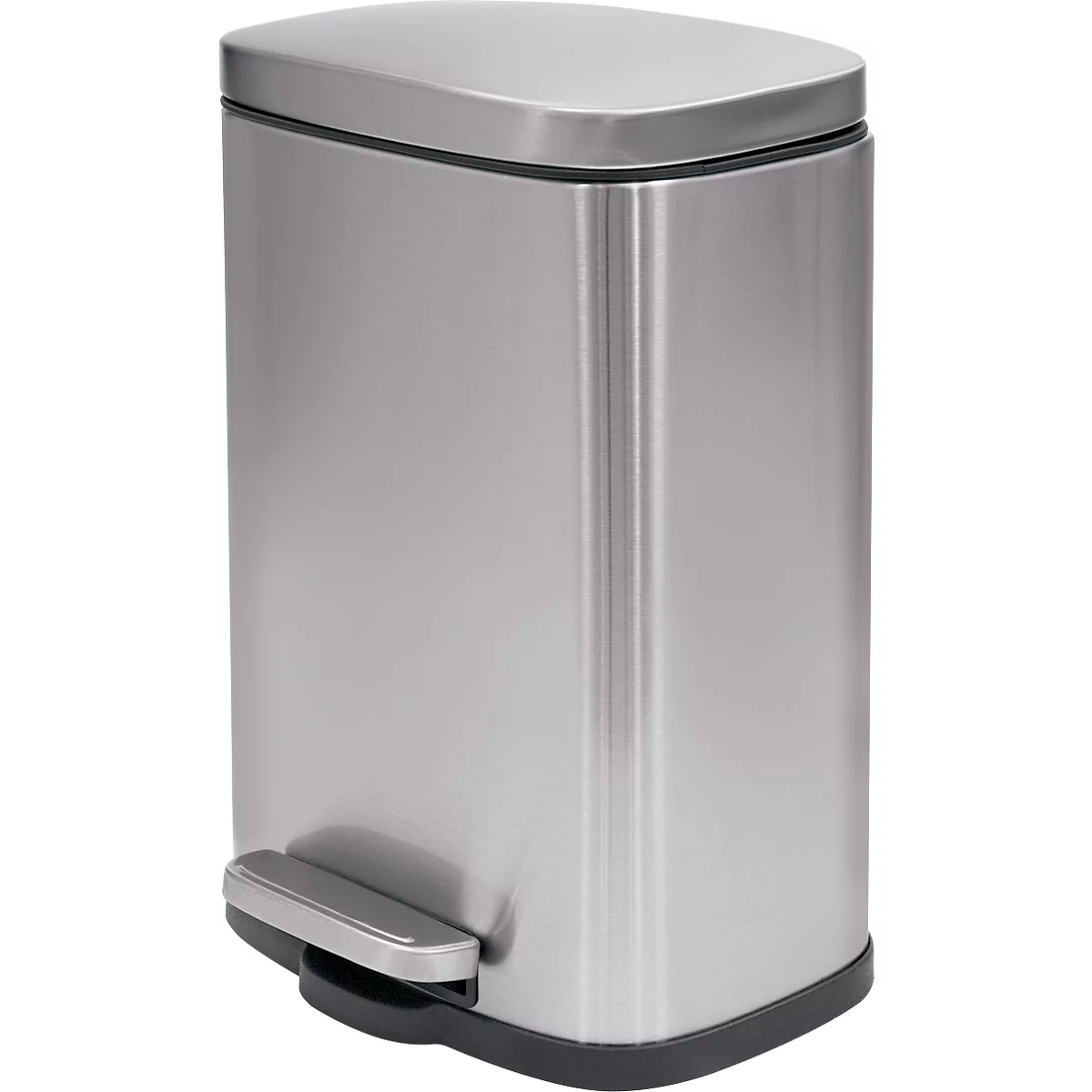 SPIRELLA Treteimer AKIRA, 12 Liter, Tretmechanismus, L 280 x B 193 x H 379 mm, edelstahl